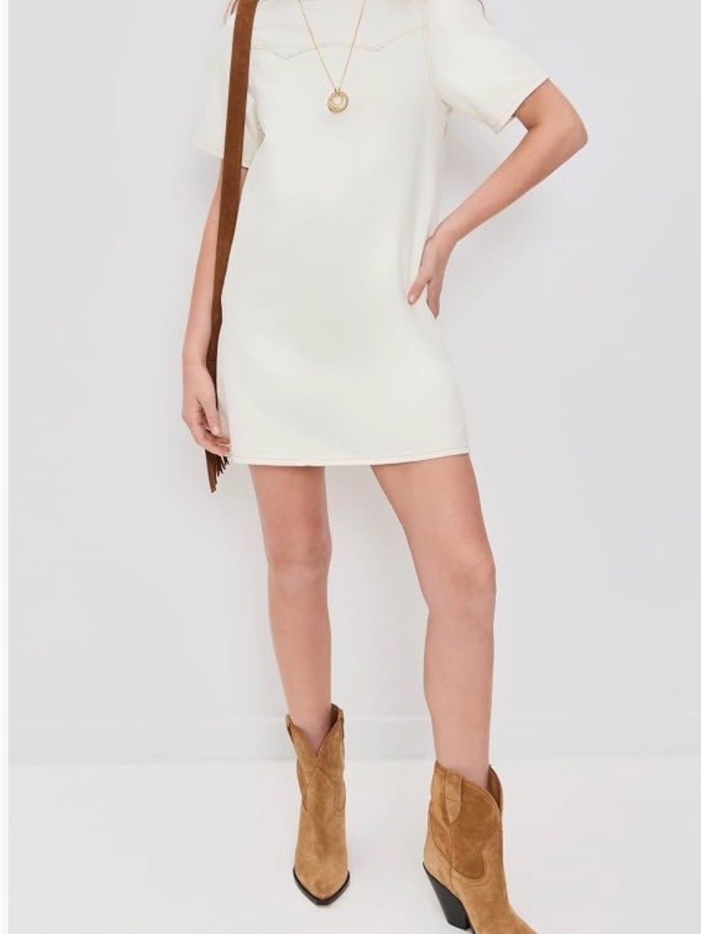 Levi's Ivory Denim Dress